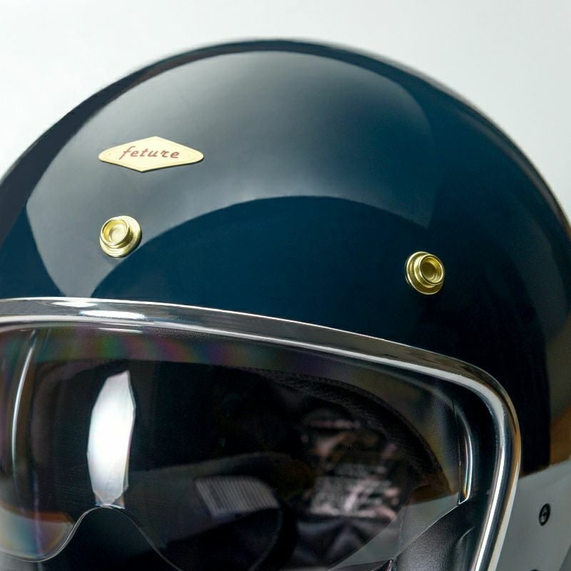 BRIANシリーズ インナーバイザー ジェットヘルメット ダークブルー