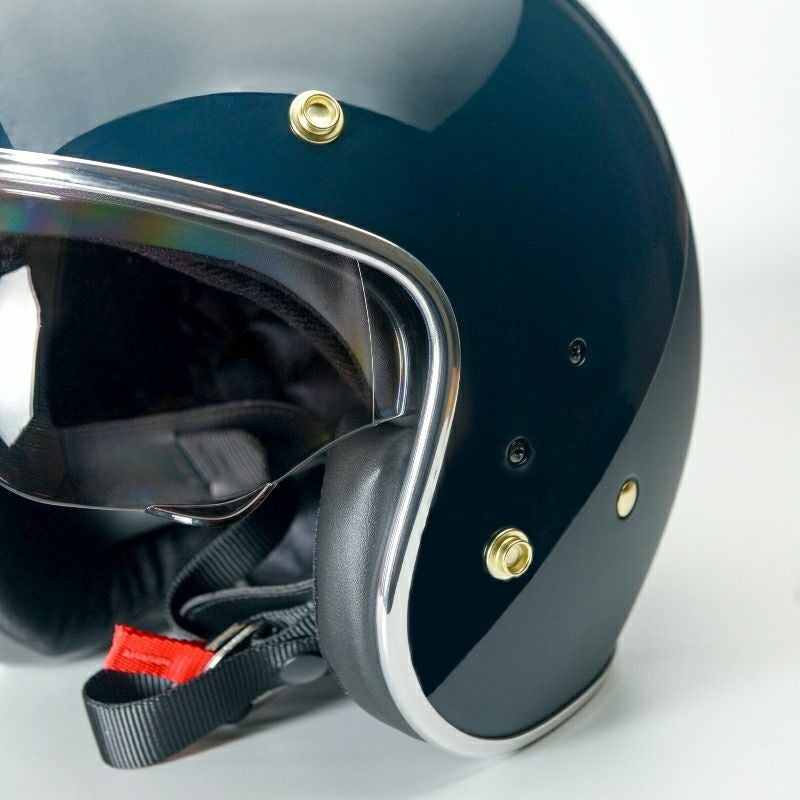 BRIANシリーズ インナーバイザー ジェットヘルメット ダークブルー