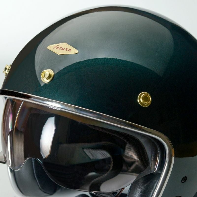 BRIANシリーズ インナーバイザー ジェットヘルメット グリーン feture
