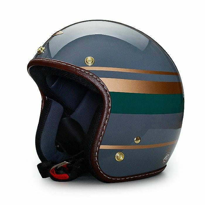 WARDシリーズ ジェットヘルメット セメントグレー/ダークグリーン feture_1