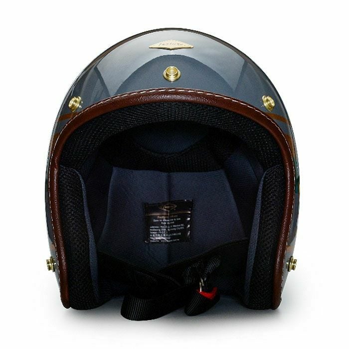 WARDシリーズ ジェットヘルメット セメントグレー/ダークグリーン