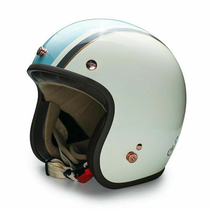 MODER MERLINシリーズ ジェットヘルメット ミルクホワイト/ブルー feture_1