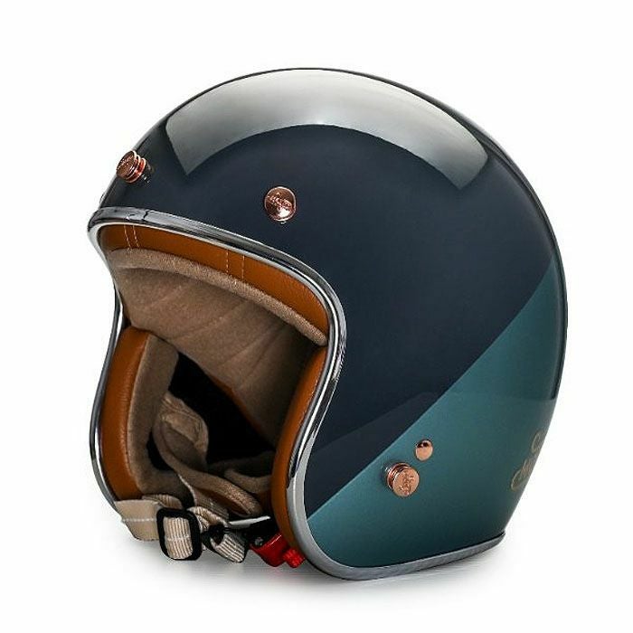 MODER ARONシリーズ ジェットヘルメット グラファイトブルー feture_1