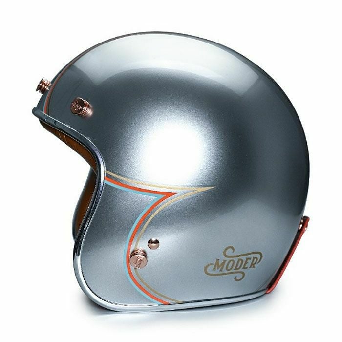 MODER JONESシリーズ ジェットヘルメット スターシルバー feture