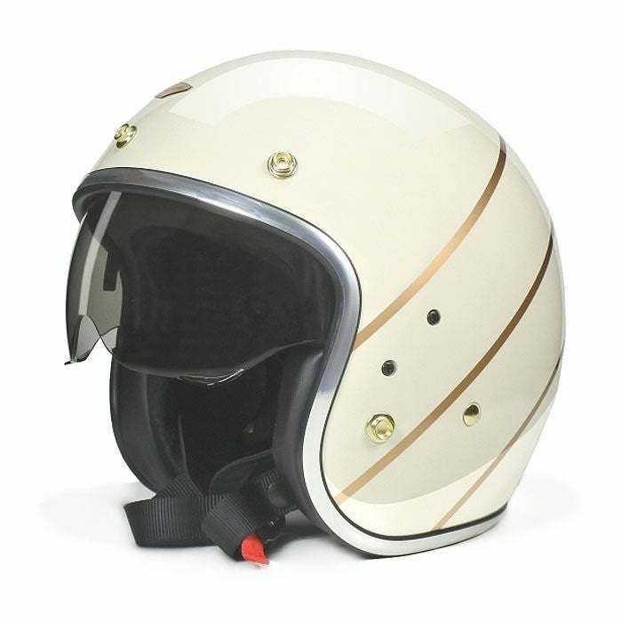 ANDRESシリーズ インナーバイザー ジェットヘルメット アイボリーホワイト feture_1