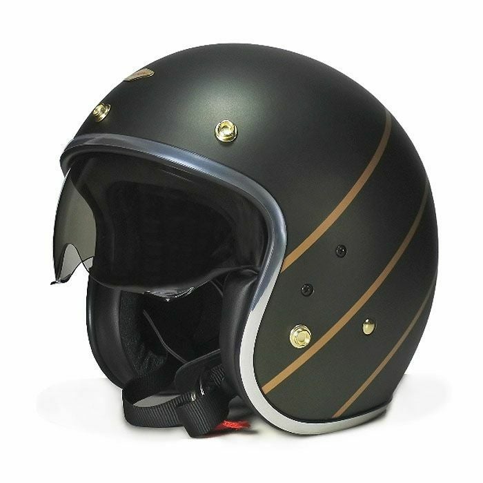 ANDRESシリーズ インナーバイザー ジェットヘルメット オリーブグリーン feture_1