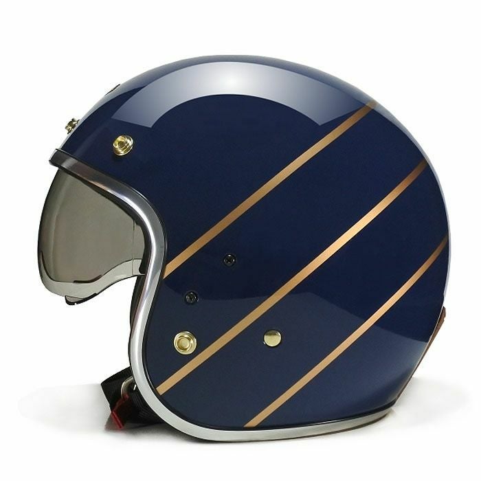 ANDRESシリーズ インナーバイザー ジェットヘルメット ブルー feture