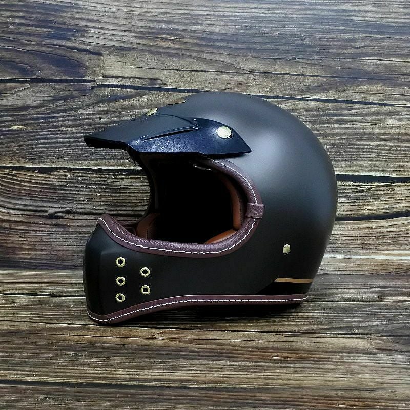 ACE ロング レザーバイザー ブラック feture | バイクカスタムパーツ