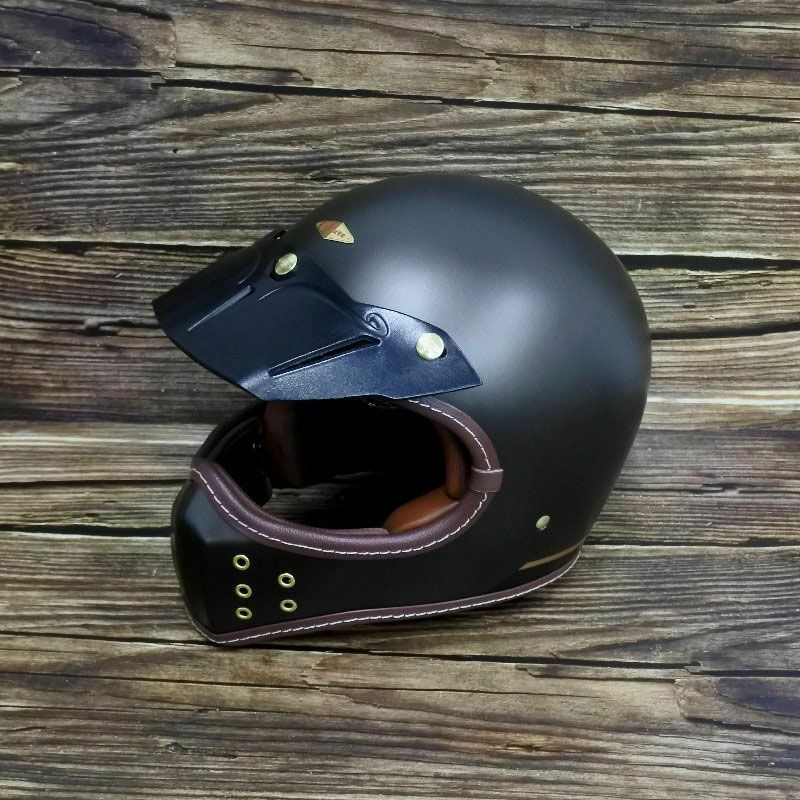 ACE ロング レザーバイザー ブラック feture | バイクカスタムパーツ