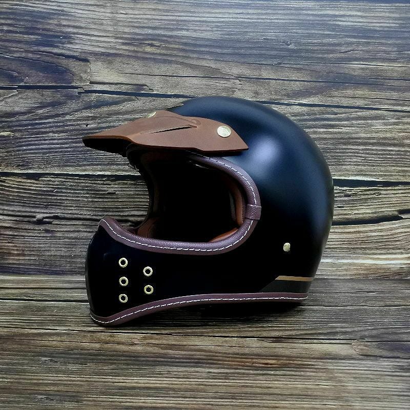 ACE ロング レザーバイザー コーヒーカラー feture | バイクカスタム