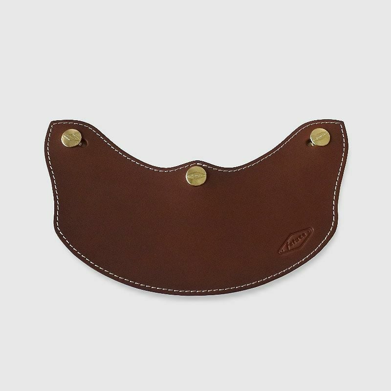 SUPREMUS ハンドメイド ロング レザーバイザー コーヒーカラー feture_1