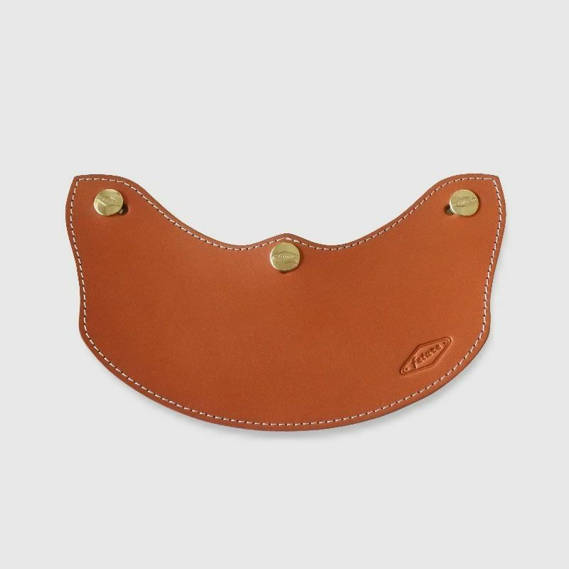 SUPREMUS ハンドメイド ロング レザーバイザー ブラウン feture_1