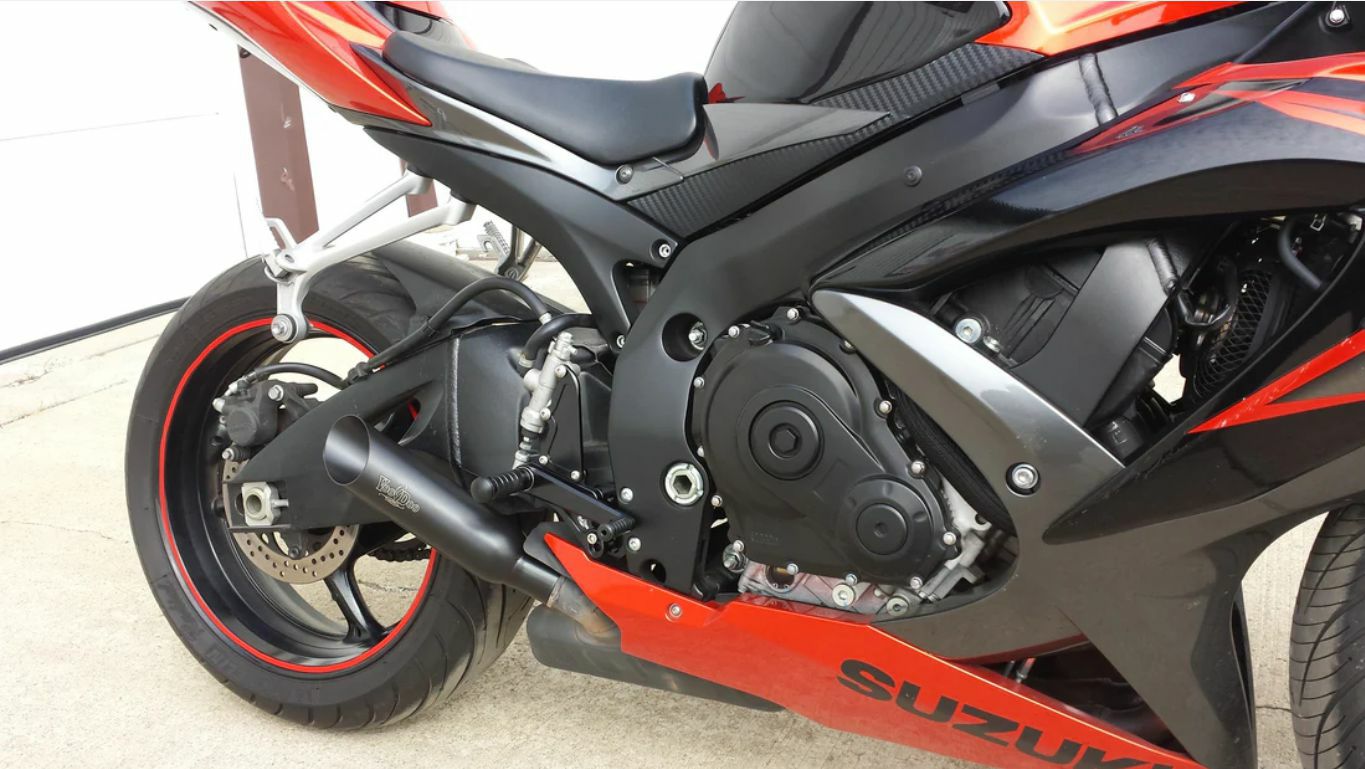 VOODOO ショーティ スリップオン・マフラー ブラック GSX-R750/600 08
