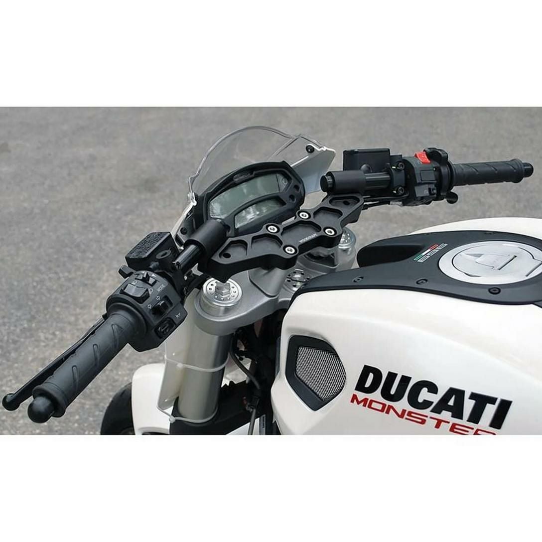 DUCATI モンスター696/796/1100 1-3 インチ ライズアダプタープレート