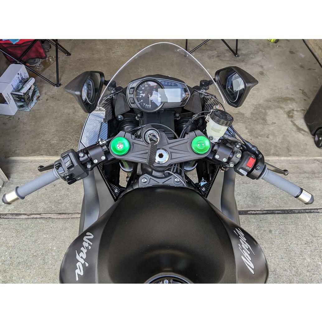 カワサキンニンジャZX-6R 13- 35mmライズ サイドマウント