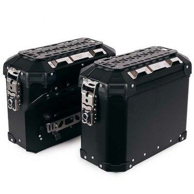 UNIT GARAGE ATLAS アルミサイドパニア(左右セット) 39L/32L ブラック_1