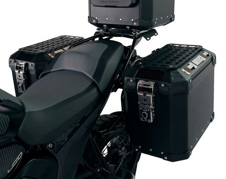 UNIT GARAGE ATLAS アルミサイドパニア(左右セット) 48L/41L ブラック