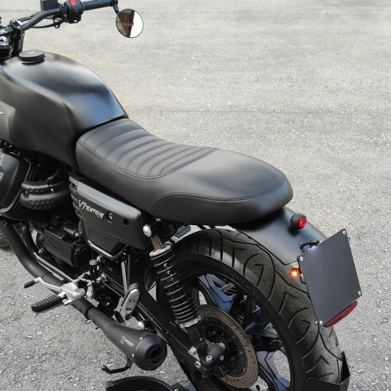 モトグッチ V7-I/-II/-III スリムシート ブラック RVRS MOTO | バイク 
