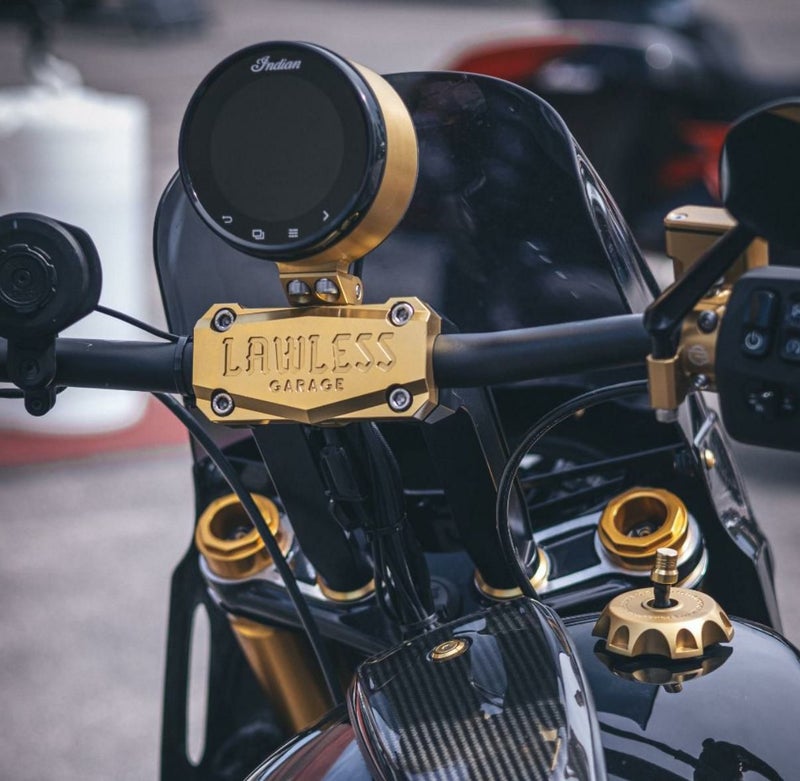 インディアン チーフダークホース/スポーツチーフ用 OGライザー用スピードメーターシェル リアマウント オリジナルガレージモト_1