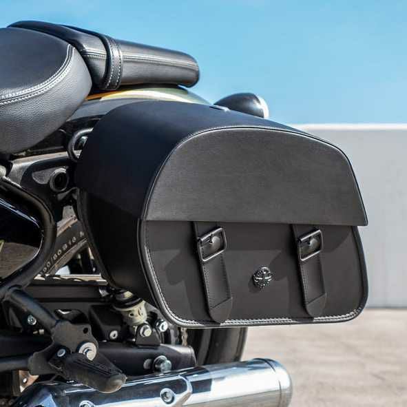 スーパーメテオ 650 レザーサドルバッグ ベイラー ミディアム 28L