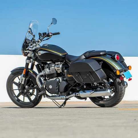 スーパーメテオ 650 レザーサドルバッグ ベイラー ミディアム 28L