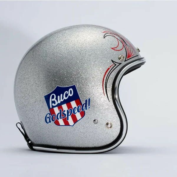 Buco ベビーブコ ヘルメット ゴッドスピードモデル シルバーフレーク 