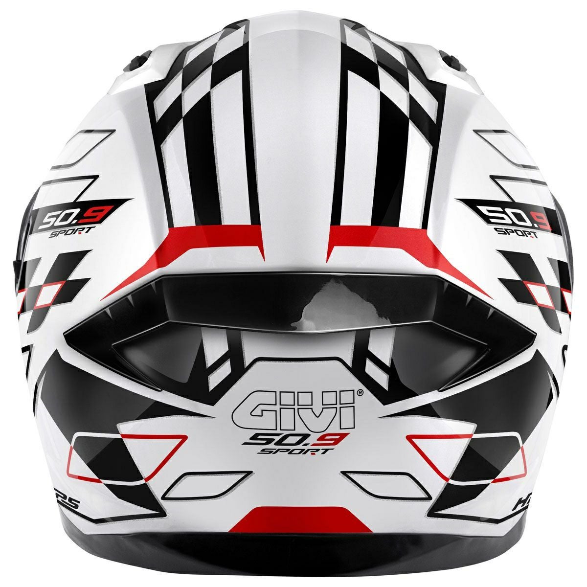 フルフェイス ヘルメット ホワイト レッド GIVI フルフェイスヘルメット 50.9 ASSAULT ホワイト/ブラック/レッド