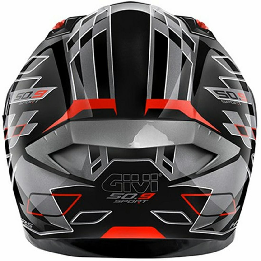 GIVI フルフェイスヘルメット 50.9 ASSAULT ブラック/チタン/レッド