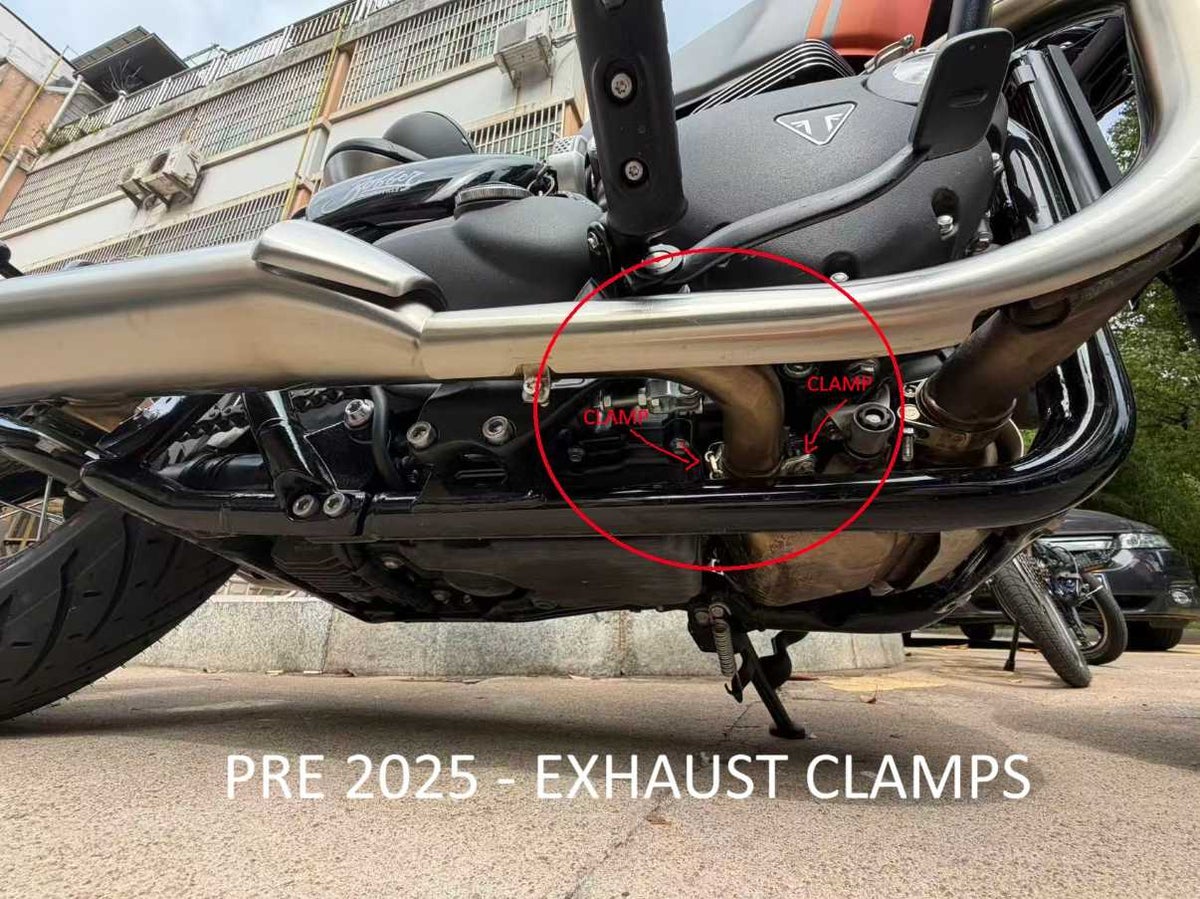 トライアンフ ボンネビルボバー25～ ドラッグパイプ ストレートカット スリップオンマフラー ブラッシュ HITCHCOX_5