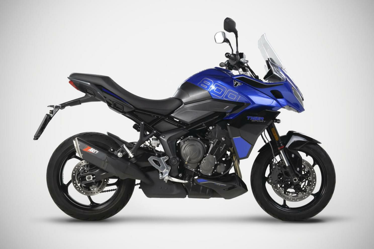 タイガースポーツ 800 25- スリップオンマフラー E5＋ Eマーク付き