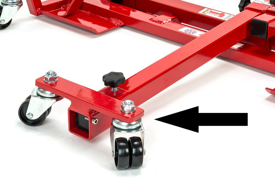 ABBA スーパーバイクスタンド専用フロントリフトアームホイールキット_2