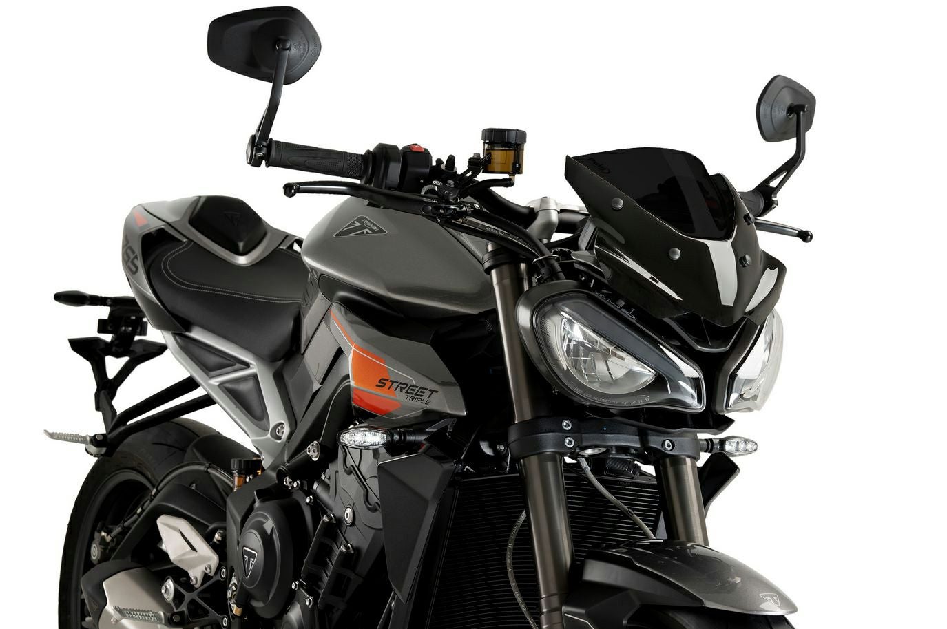 【純正】TRIUMPH フライスクリーンキット ストリートトリプル765RS ストリートトリプル765R/RS (2023～) スクリーン ブラック ニュー