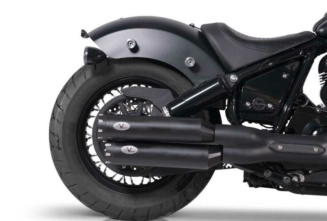 INDIAN チーフ (2021-2024) ダブルスリップオンマフラー REVOLVER