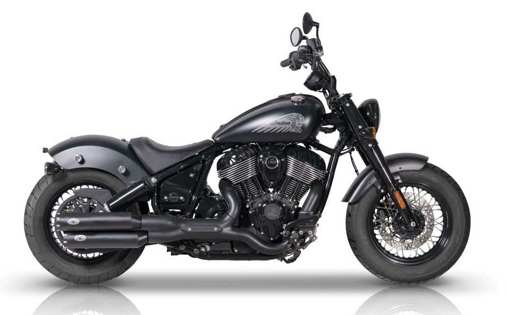 INDIAN チーフ (2021-2024) ダブルスリップオンマフラー REVOLVER