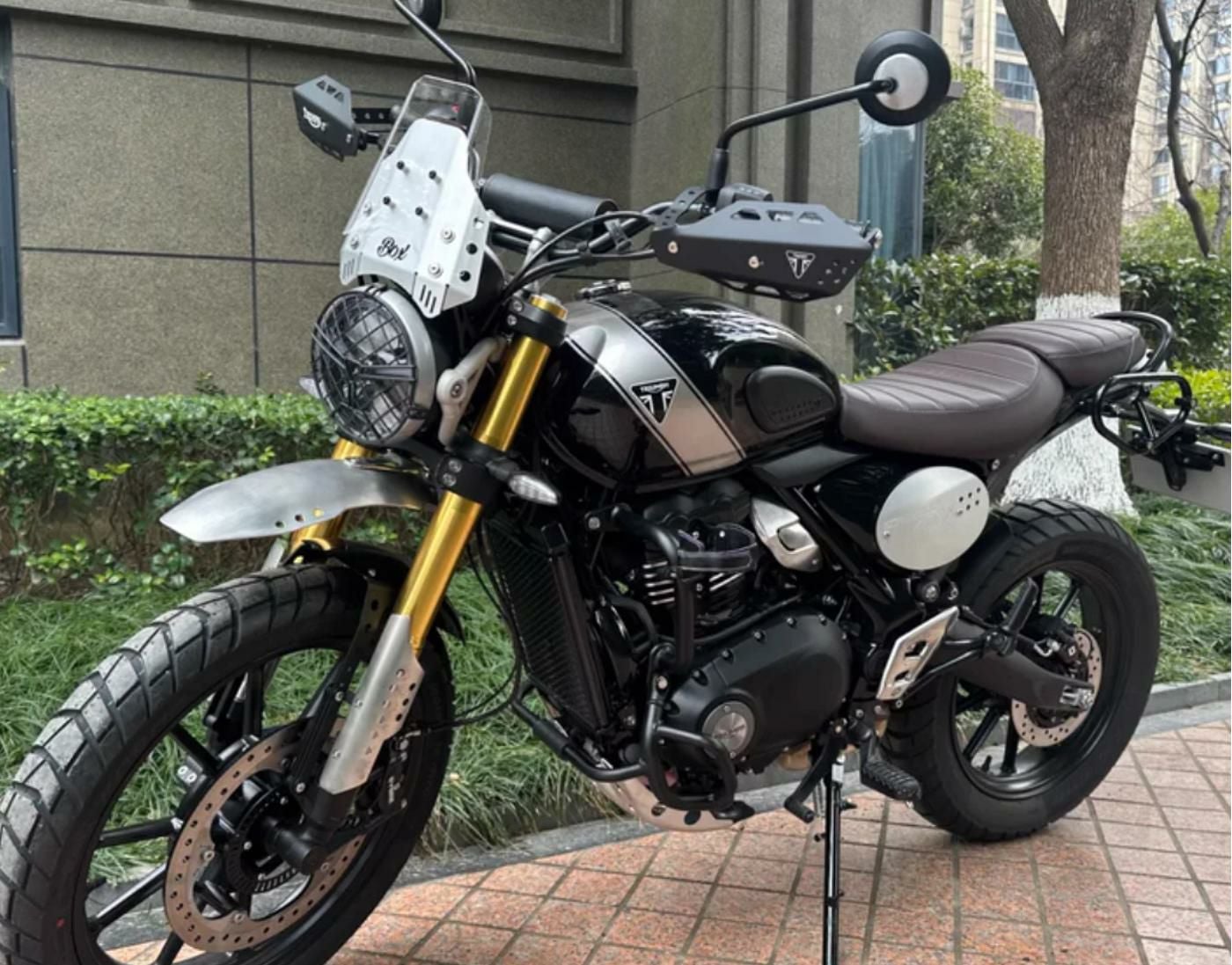 トライアンフ スクランブラー 400X アルミナムハンドガード タイプ