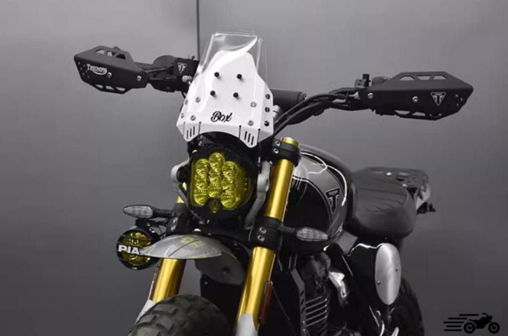 トライアンフ スクランブラー 400X バハ LED ヘッドライト
