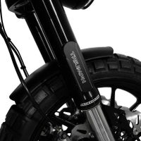 T100/T120 スピードツイン900/1200 スクランブラー900/1200 ボバー等 フロントフォーク リフレクターカバー ブラック/シルバー RAISCH_1