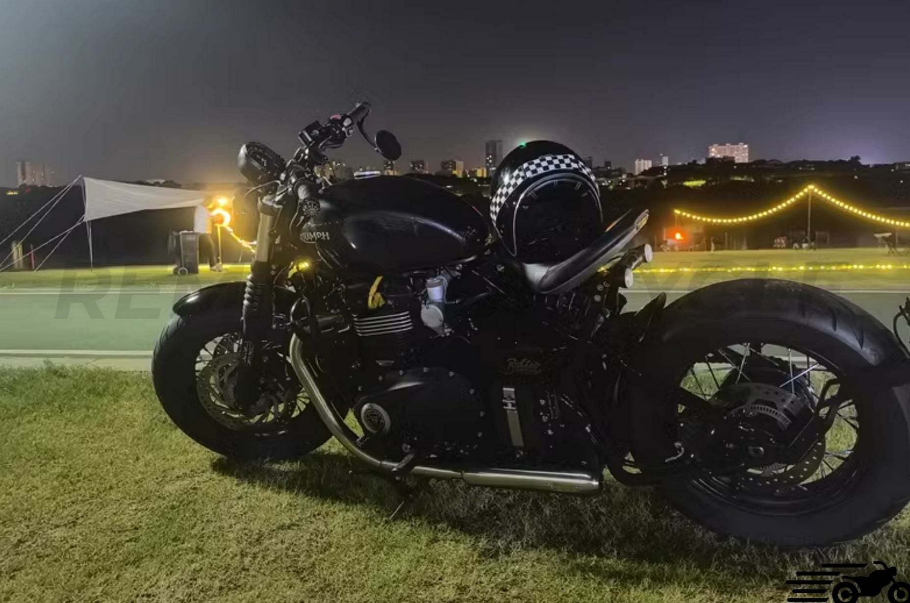 トライアンフ ボンネビルボバー スリップオンマフラー REMMOTORCYCLE