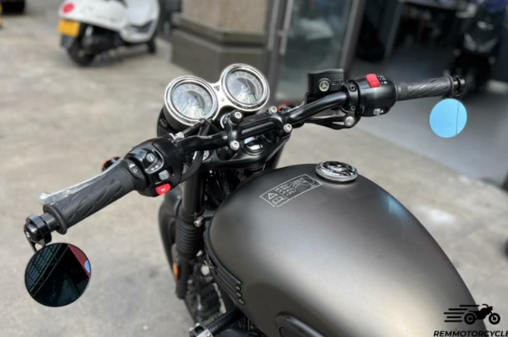 トライアンフ ボバー/T100/T120 バーエンドミラー REMMOTORCYCLE