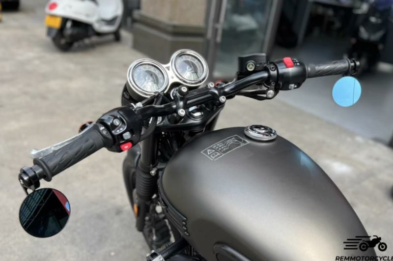 トライアンフ ボバー/T100/T120 バーエンドミラー REMMOTORCYCLE 
