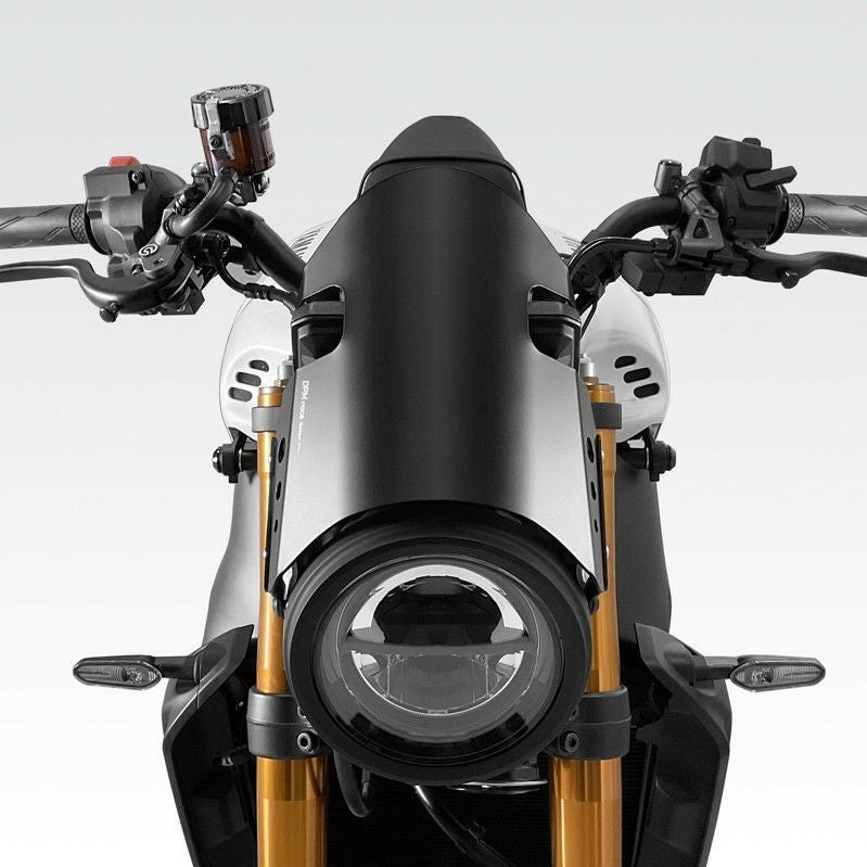 XSR900 2025- スクリーン アルミ製 メーターバイザー ブラック