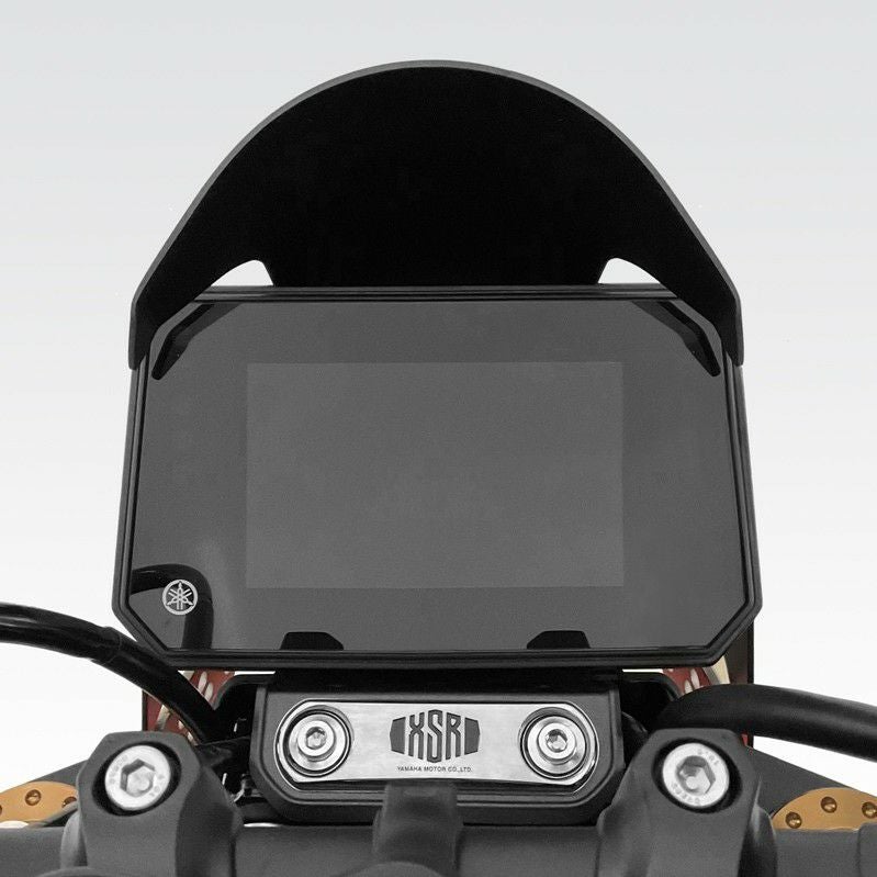 XSR900 2025- スクリーン アルミ製 メーターバイザー ブラック