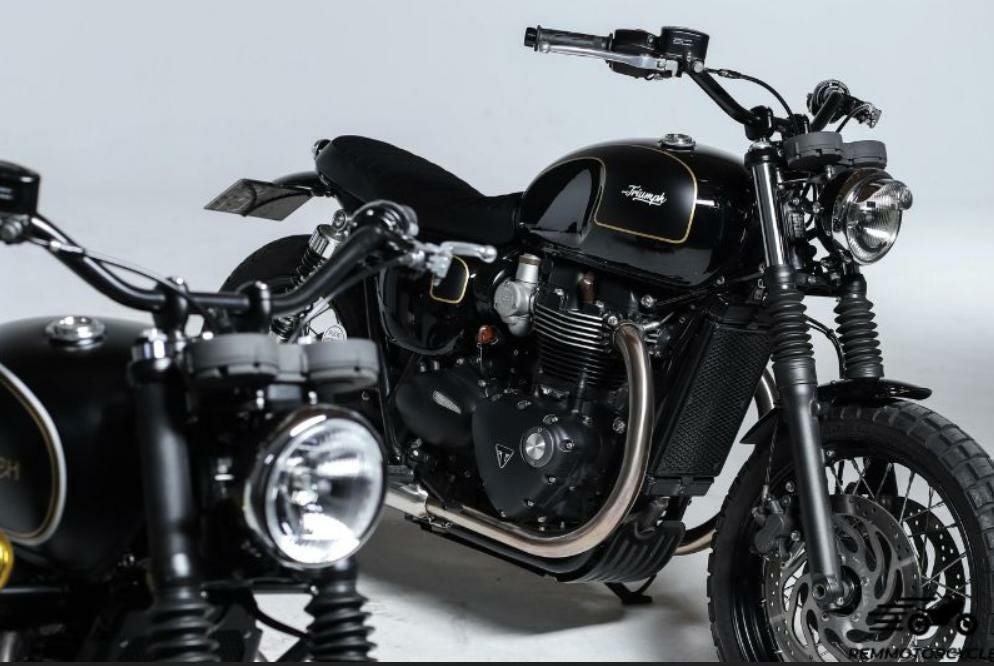 j*8様 トライアンフ 水冷ボンネビル T100 120 純正エキゾーストパイプ トライアンフ ボンネビルT100/T120/ストリートツイン/スピードツイン