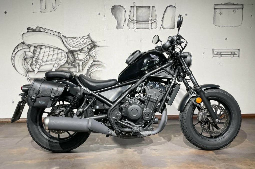 レブル250/500/1100 レザーサドルバッグ Rev Tomahawk ピギーバック