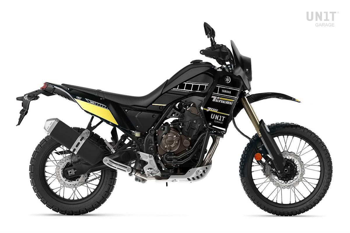 UNIT GARAGE ツーリングウィンドシールド TENERE 700用 ヤマハ テネレ700 (20-24) クラシックウィンドシールド パワーブラック