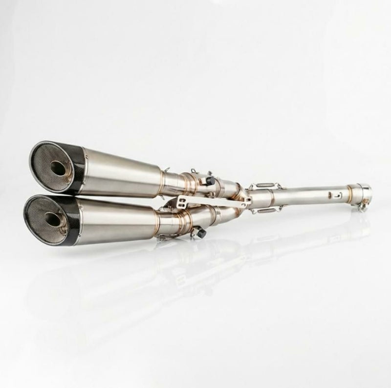 トライアンフ スクランブラー1200XC/XE  LION エキゾーストマフラー モデル4  スラッシュカットエンドキャップタイプ  REMMOTORCYCLE_1