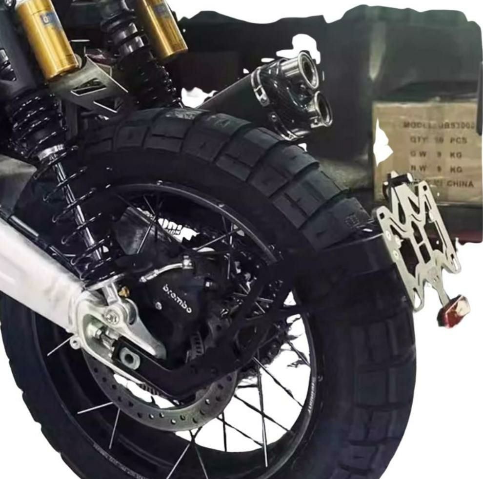 トライアンフ スクランブラー1200XC/XE マッドガード/ナンバープレート