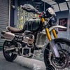 トライアンフ スクランブラー1200XC/XE ラジエーターグリルガード ブラッシュシルバー REMMOTORCYCLE_3