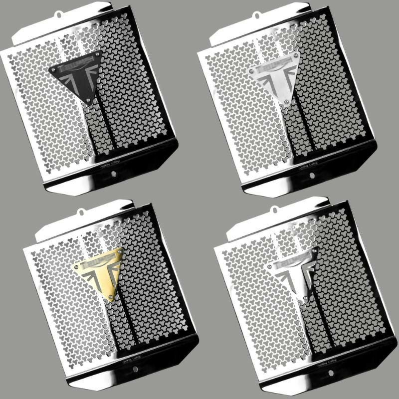 トライアンフ スクランブラー1200XC/XE ラジエーターグリルガード ポリッシュ REMMOTORCYCLE_1