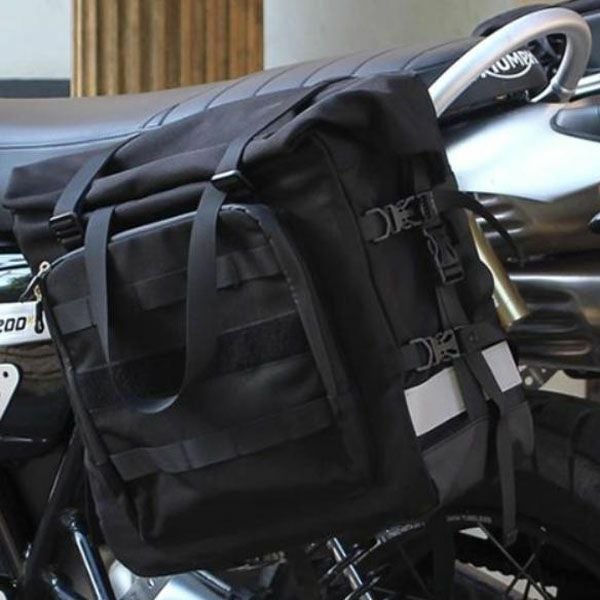 トライアンフ スクランブラー1200XC/XE/X  サドルバッグ+バッグサポートセット REMMOTORCYCLE_1